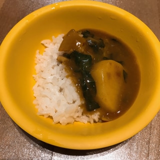 ほうれん草とジャガイモのカレー